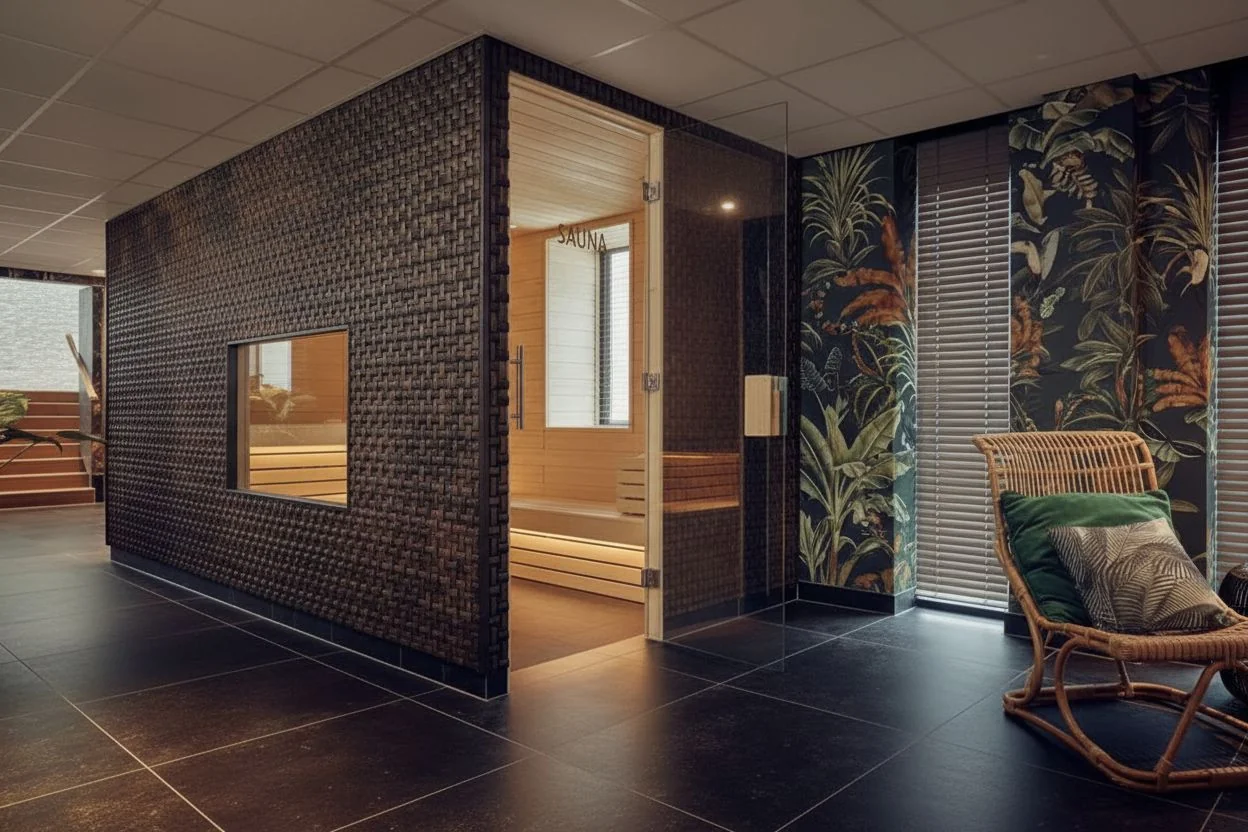 Wellness de Tropen spa area with sauna facilities